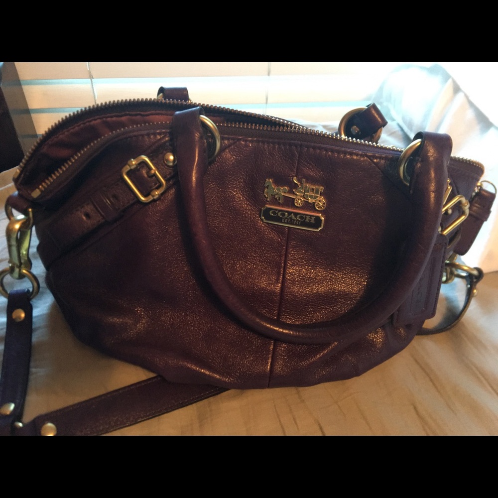 Coach purple handbag